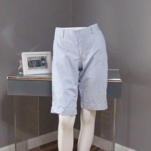 Tommy Hilfiger Blue & White Striped Bermuda Shorts